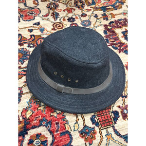 Filson Wool Packer Hat Charcoal Gray Fedora Bush Hat USA Made Size M
